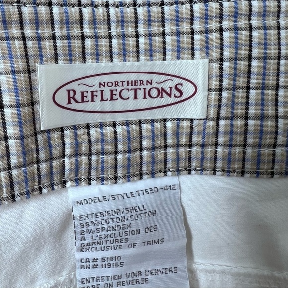 Northern Reflections White Cargo Capris Size 16 - Picture 7 of 8
